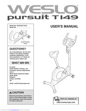 Weslo Pursuit T 149 Bike User Manual
