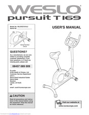Weslo Pursuit T 169 Bike User Manual