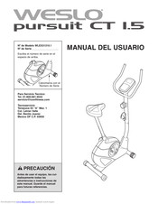Weslo Pursuit1.5 Bike Manual Del Usuario
