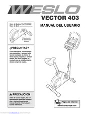 Weslo WLEVEX29830 Manual Del Usuario