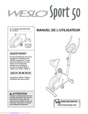 Weslo WLEVEX17040 Manuel De L'utilisateur