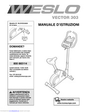 Weslo Vector 303 Manuale D'istruzioni