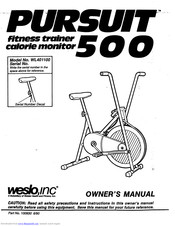 Weslo WL401100 Manual