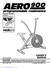Weslo Wl40250aero 900 Manual