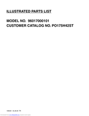 Poulan Pro PO175H42ST Illustrated Parts List