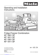 Miele KF1911SF Operating And Installation Manual