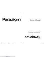 Paradigm Soundtrack Owner's Manual