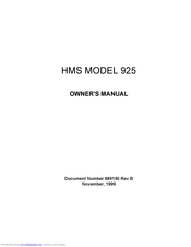 OnQ Technologies 925 Owner's Manual