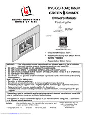 Travis Industries DVS GSR Owner's Manual