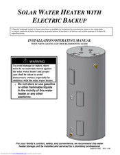 Bradford White Ecostor2 SC Installation & Operating Manual