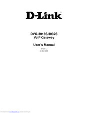 D-Link DVG-3016S User Manual