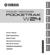 Yamaha POCKETRAK W24 Owner's Manual