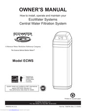 Ecowater ECWS Owner's Manual