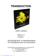 Transduction TR-LCD1900-OCD User Manual