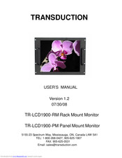 Transduction TR-LCD1900-PM User Manual