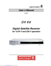 Zehnder Rittling DX66 User Manual