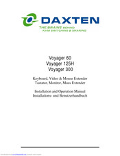 Daxten Voyager 300 Installation And Operation Manual