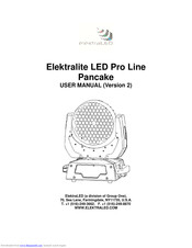 ElektraLED Elektralite LED Pro Line Pancake User Manual