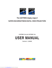 Digital Projection LIGHTNING 10sx User Manual
