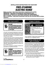 Kenmore 91195875891 Installation Instructions Manual