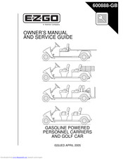 Ezgo EZGO Owner's Manual And Service Manual