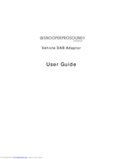 Snooper Pro Sound DAB2000 User Manual