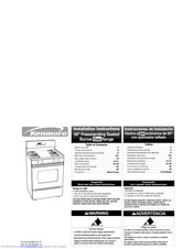 Kenmore 66575829000 Installation Instructions Manual
