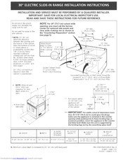 Kenmore 79046379401 Installation Instructions Manual