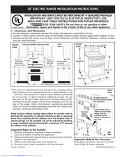 Kenmore 79098052003 Installation Instructions Manual