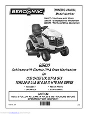 Berco 700528-1 Owner's Manual