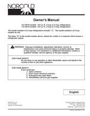 Norcold N51X Owner's Manual