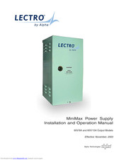 LECTRO MiniMax 60V/15A Installation And Operation Manual