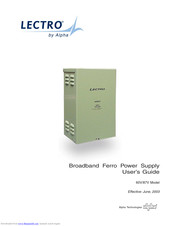Alpha Lectro 87V User Manual