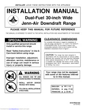 Jenn-Air ProStyle JDS9861AAP Installation Manual