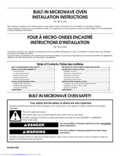 Jenn-Air JMD2124WS0 Installation Instructions Manual