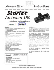 American Dj Arcbeam 150 Instructions Manual