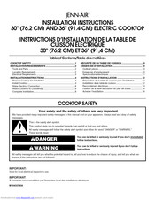 Jenn-Air JEC4530YB00 Installation Instructions Manual