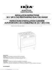 Ikea IDC875SS0 Installation Instructions Manual