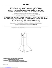 Ikea IHW6362WM0 Installation Instructions And Use & Care Manual