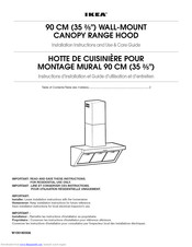 Ikea IH5303WS0 Installation Instructions And Use & Care Manual
