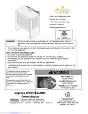 Avalon Cypress GS Owner's Manual