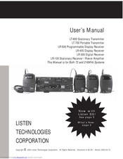 Listen lt-800 User Manual