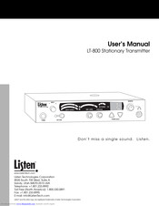 Listen LT-800-216 User Manual
