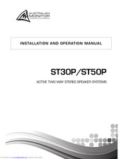 Australian Monitor ST30P Installation And Operation Manual