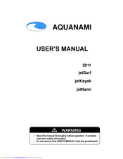 Aquanami jetKayak User Manual