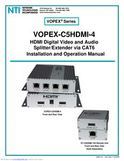 Network Technologies VOPEX-C5HDMI-4 Installation And Operation Manual