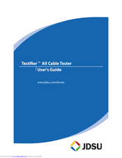 JDS Uniphase Testifier User Manual