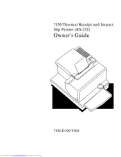 Axiohm 7156 Owner's Manual