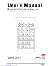 SMK-Link Bluetooth Calculator Keypad User Manual
