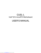 Asus 815 User Manual